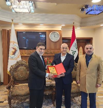 دیدار کفیل سرکنسولگری با رئیس اتاق بازرگانی کربلای معلی