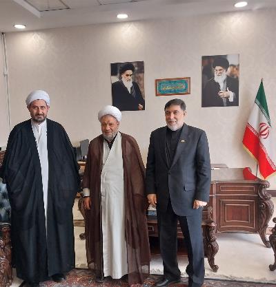 القنصل العام بالوکالة یستقبل مسؤول بعثة قائد الثورة الإسلامیة في العراق