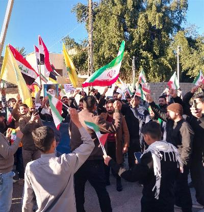 وقفة تضامنية لأهالي كربلاء المقدسة أمام القنصلية العامة