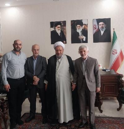 القنصل العام الإيراني الجديد في كربلاء المقدسة يلتقي مدير مكتب بعثة قائد الثورة الإسلامية في العراق