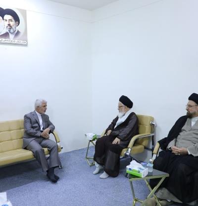القنصل العام الإیراني الجدید في کربلاء المقدسة يزور ممثل الولي الفقيه في العراق